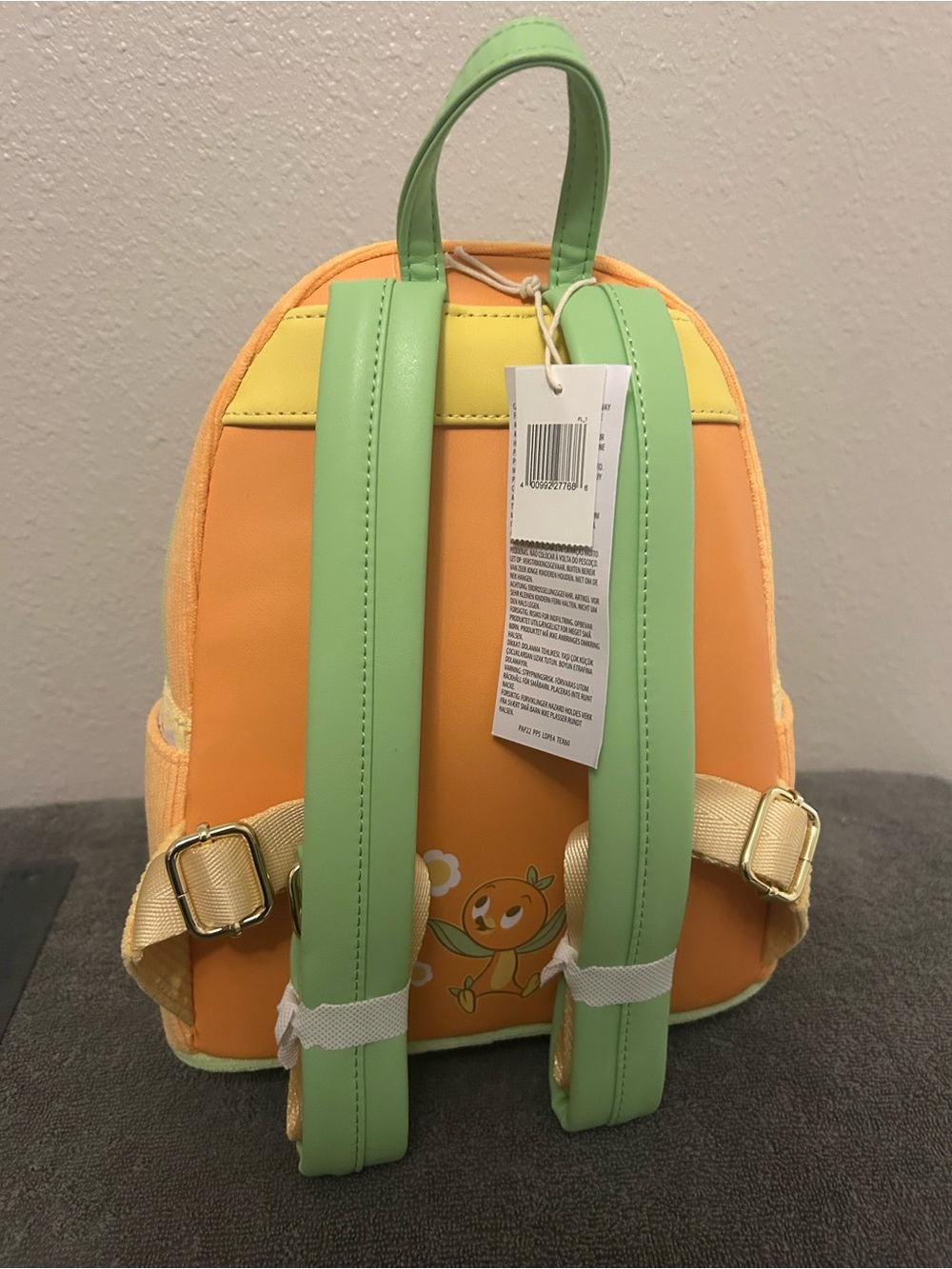 Disney Parks Loungefly Orange Bird corduroy mini backpack. NWT - Picture 2 of 5